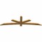 Ekena Millwork Alberta Rough Sawn Timber Gable Bracket, Western Red Cedar, 84"W x 24"H x 2"D x 4"F, 7/12 Pitch GBW084X24X0204ALB00RWR - alternate 3